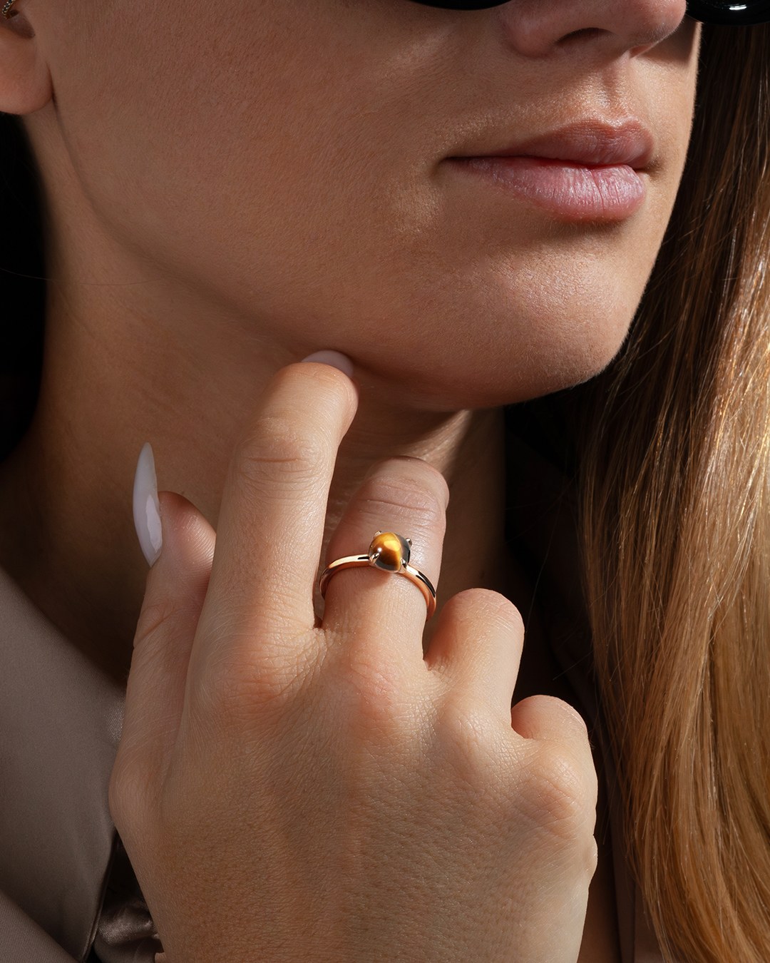 Bague Œil de tigre Messinia