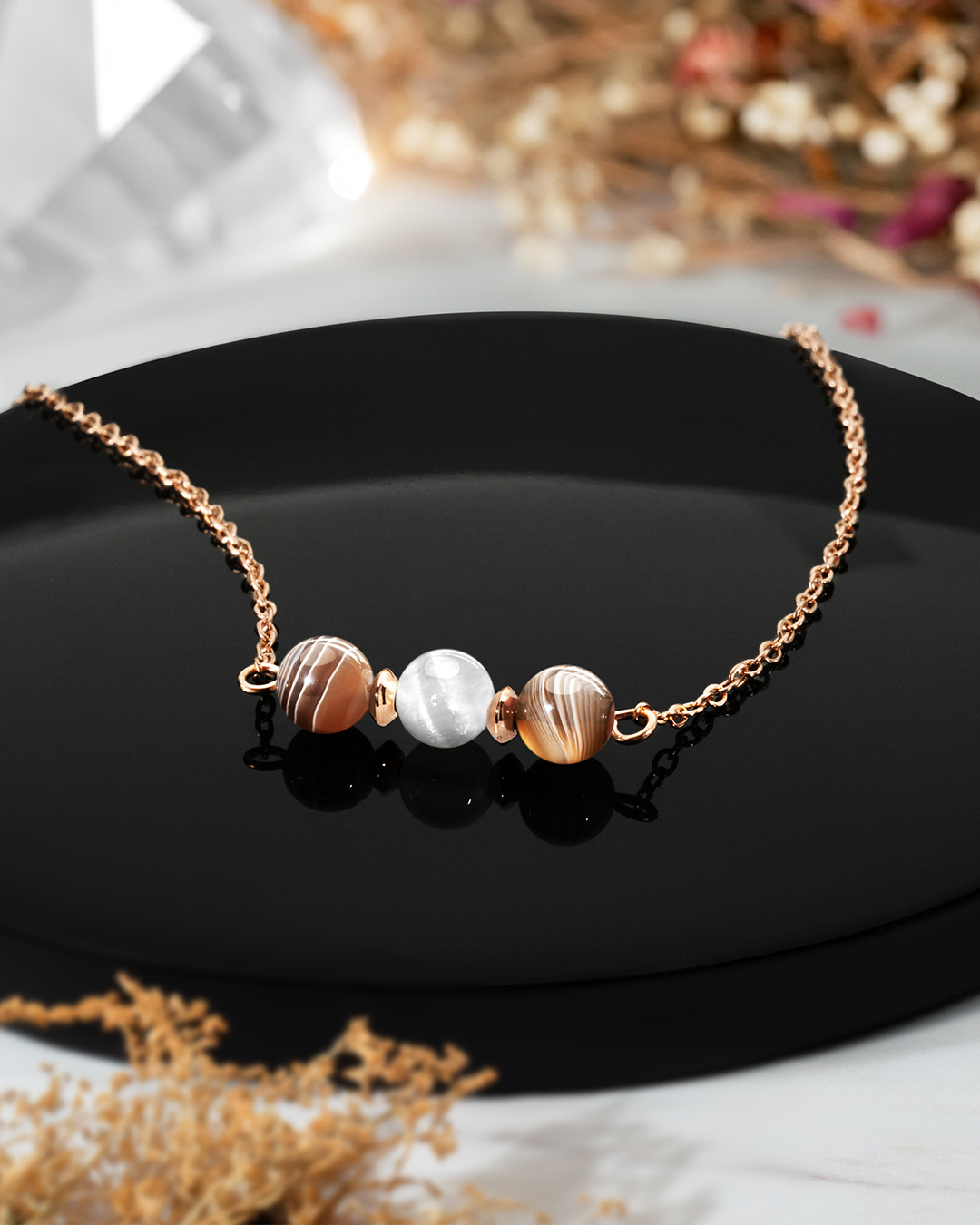 Packshot Pendentif Lithothérapie Paix intérieure