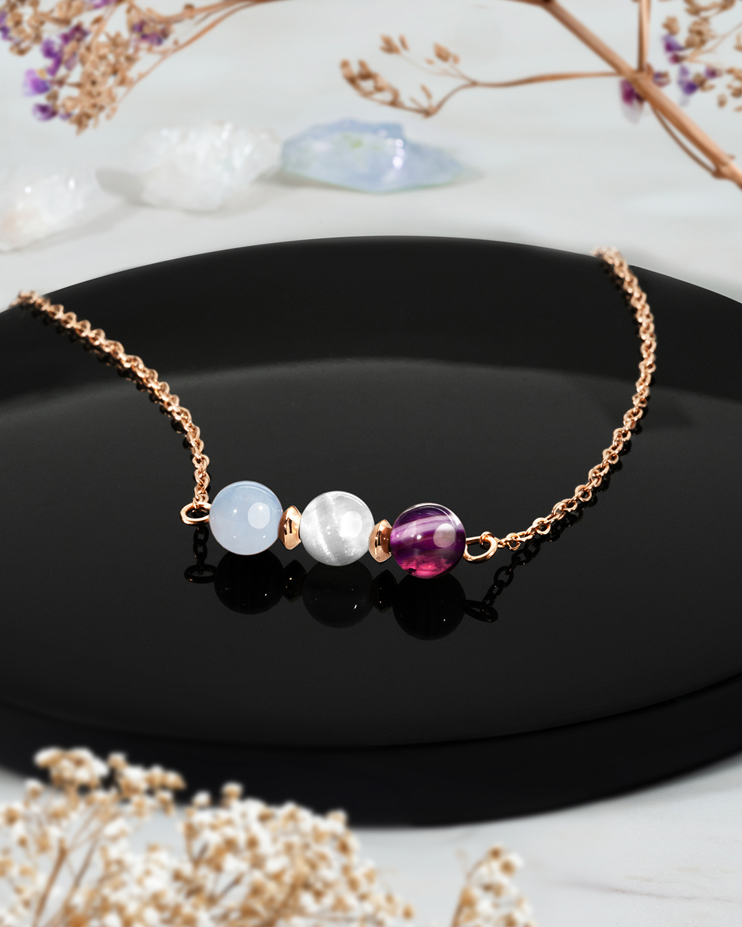 Packshot Pendentif Lithothérapie Equilibre émotionnel