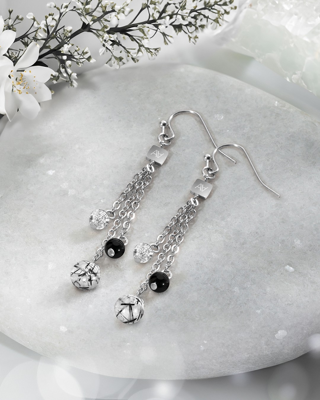 Packshot Boucle d'oreilles Lithothérapie Confiance en soi