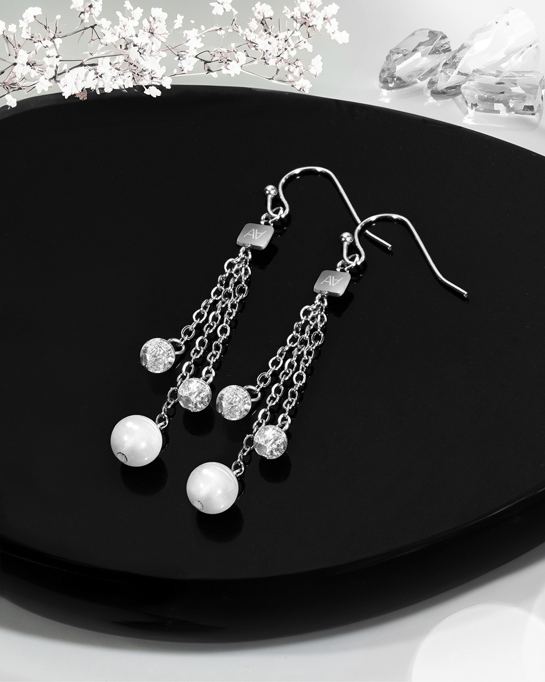 Packshot Boucle d'oreilles Lithothérapie Renforcement de l'intuition