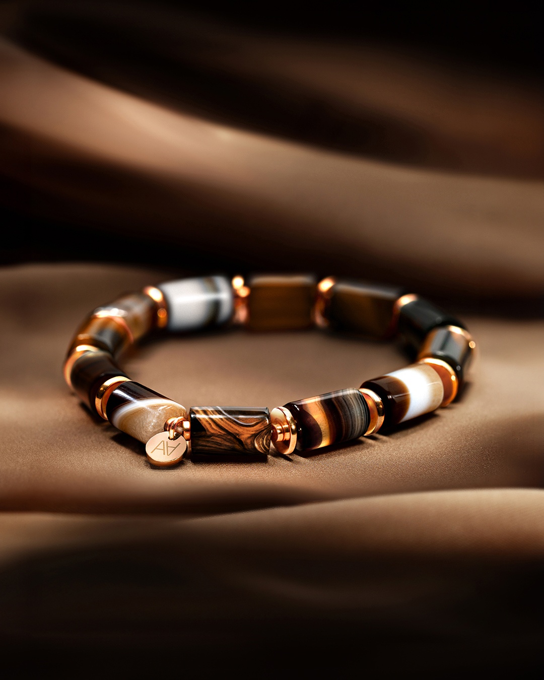 Packshot Bracelet Agate café Milania