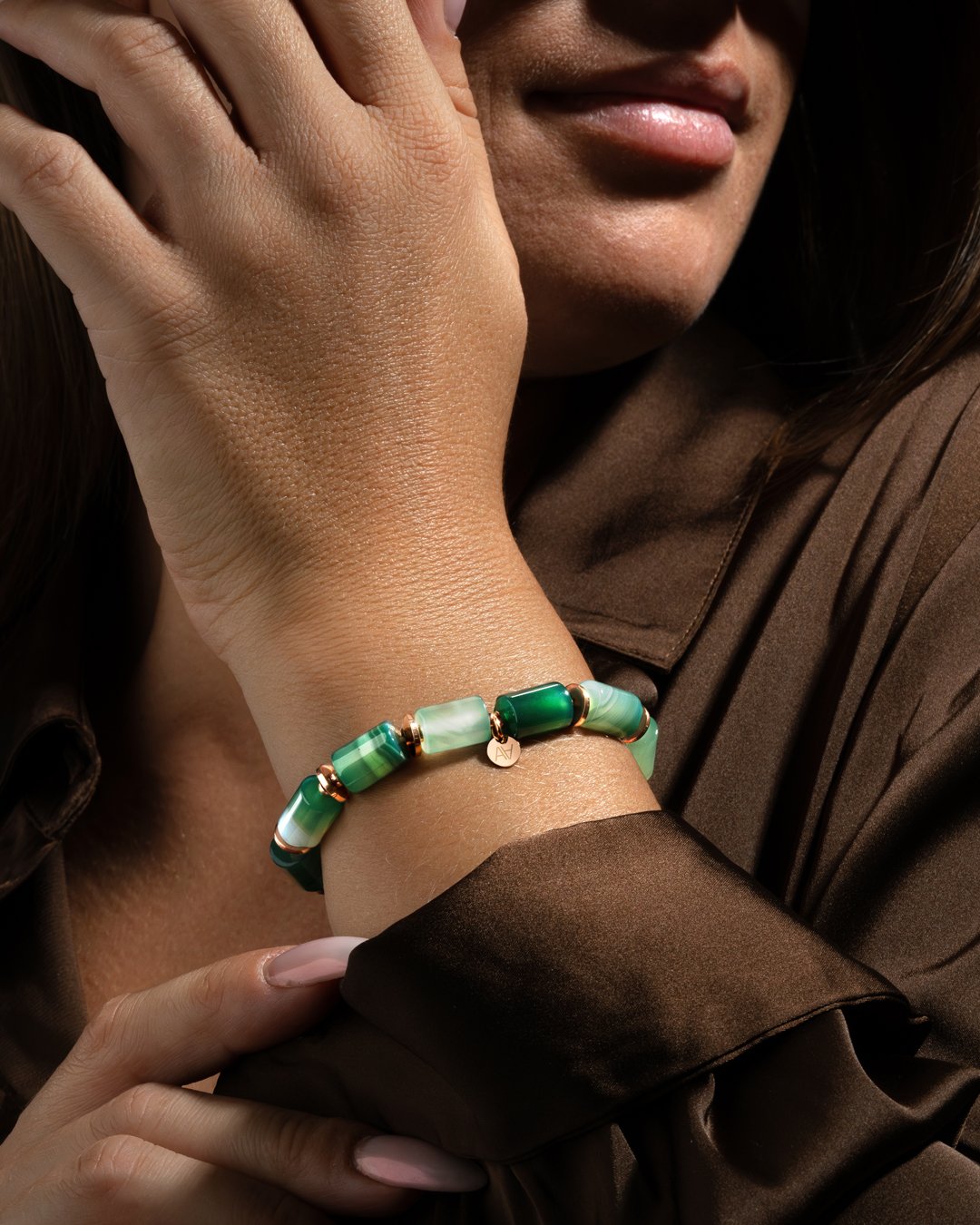 Bracelet Agate verte Verbania