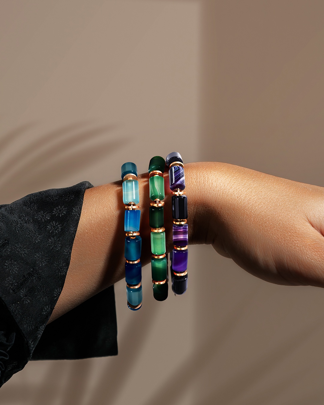 Packshot Bracelet Agate verte Verbania