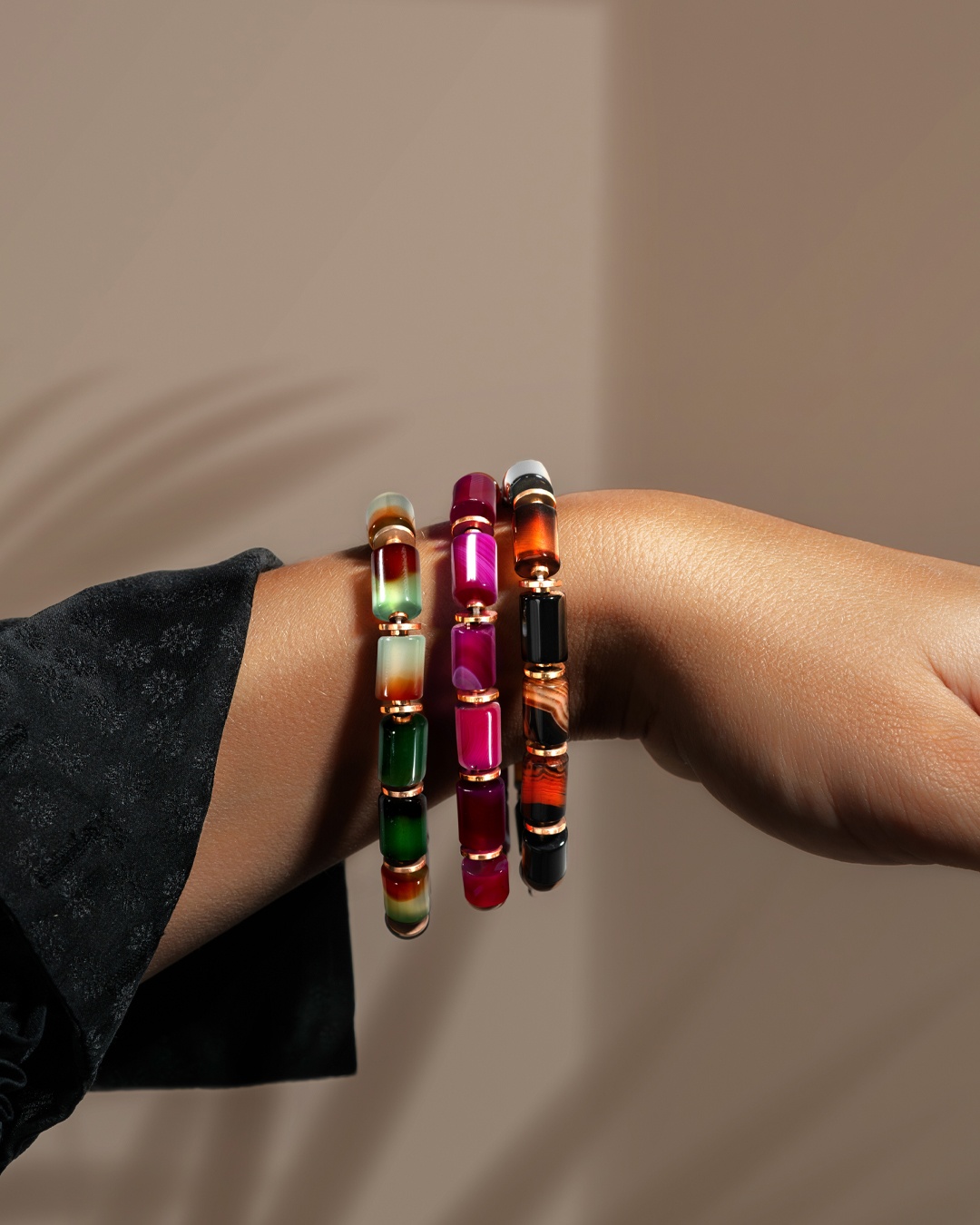 Packshot Bracelet Agate de paon Procida