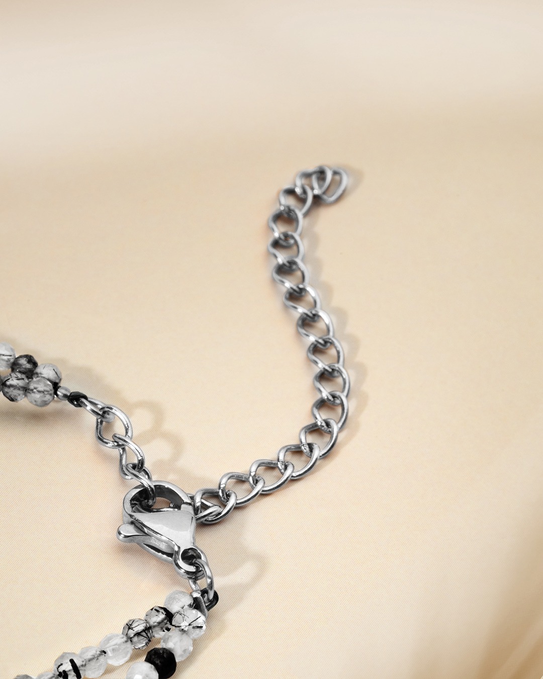 Bracelet Quartz rutilé tourmaliné Riminillo