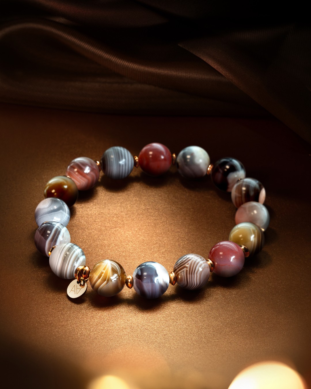 Bracelet Agate du Botswana Avellinora