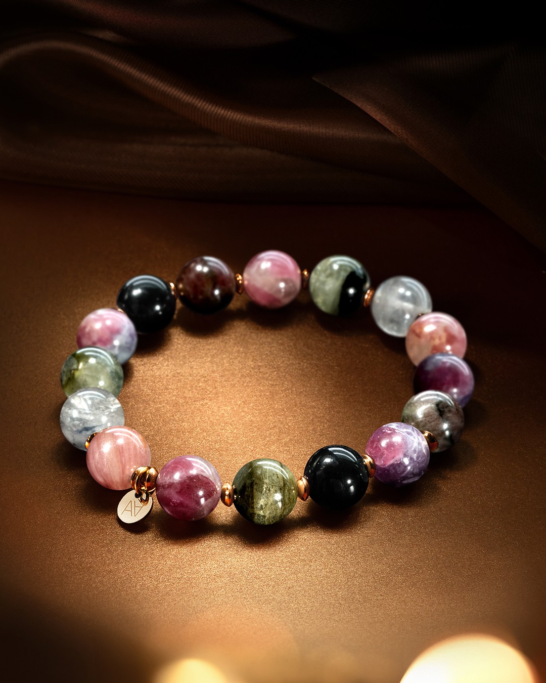 Packshot Bracelet Tourmaline multicouleur Monzanitora