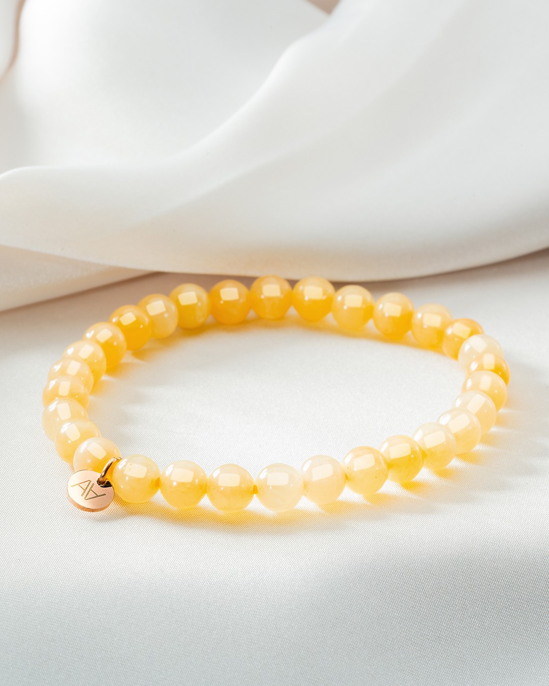 Bracelet Pierres naturelles Bracelet calcite orange 6mm