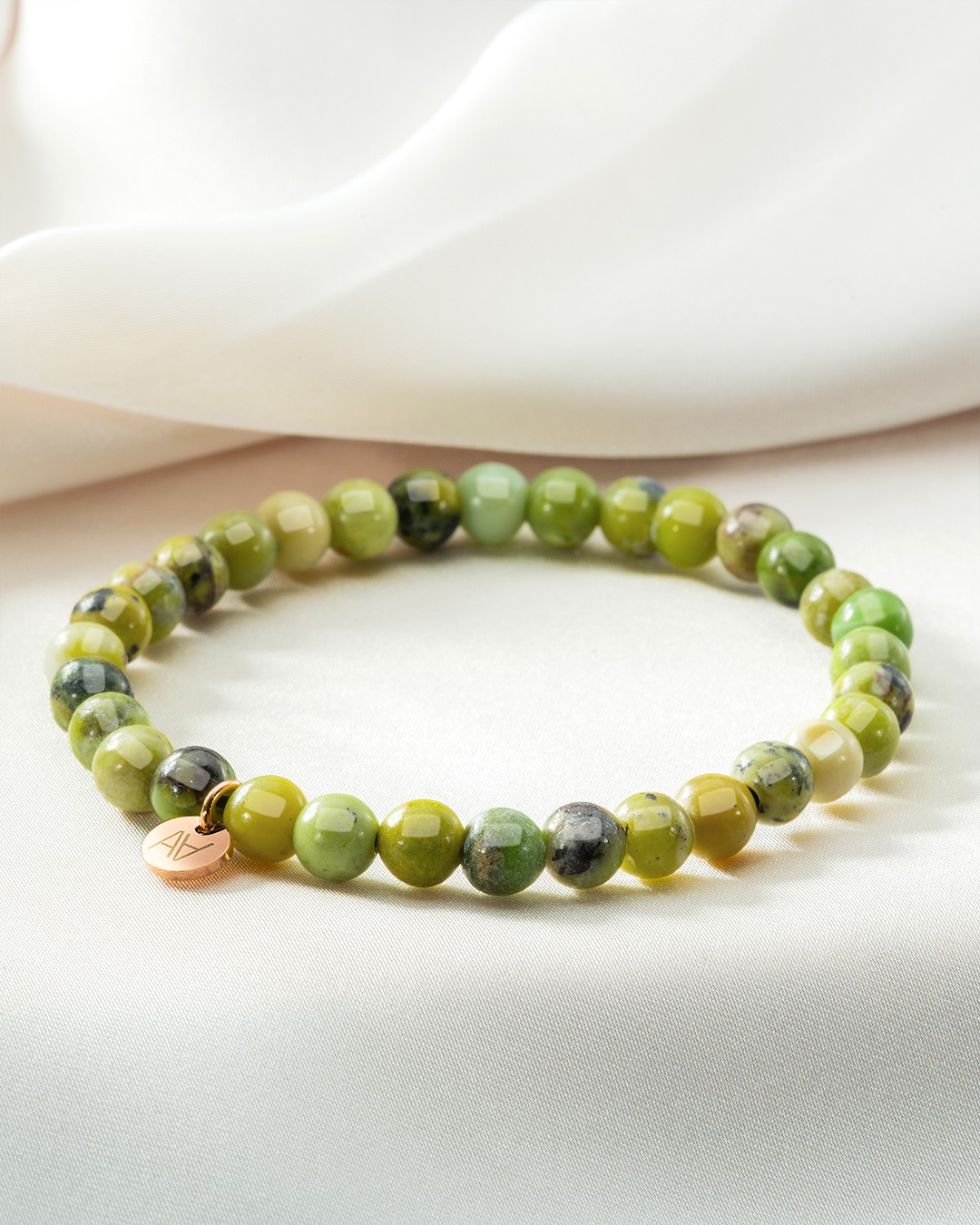 Bracelet Pierres naturelles Bracelet chrysoprase citron 6mm