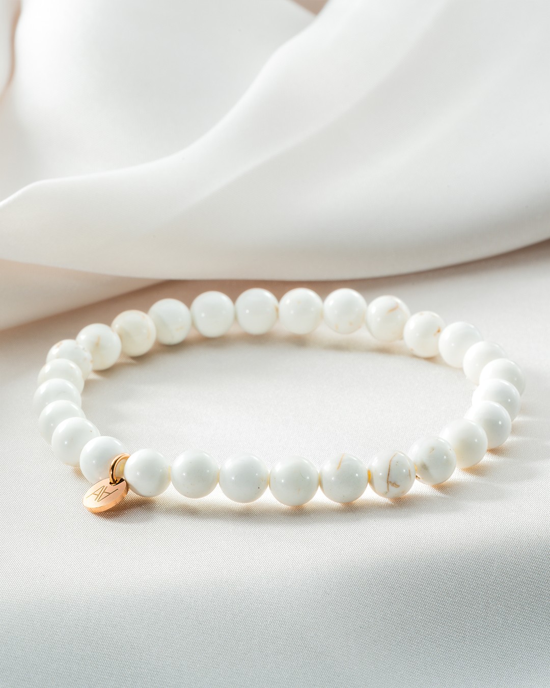 Bracelet Pierres naturelles Bracelet magnésite 6mm