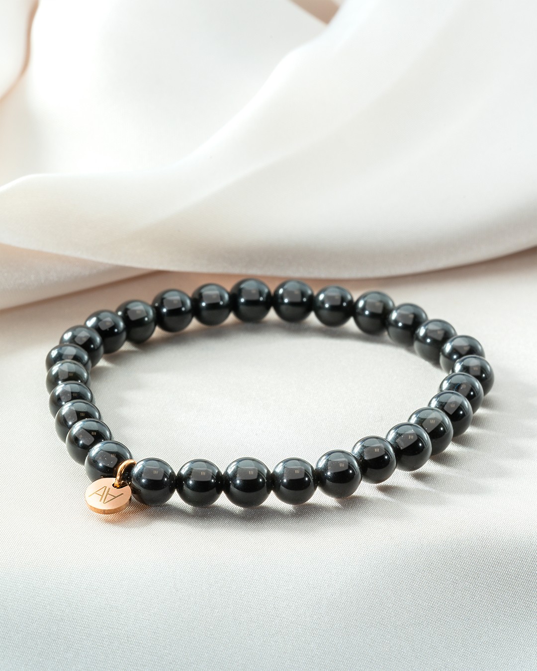 Bracelet Pierres naturelles Bracelet obsidienne œil céleste 6mm