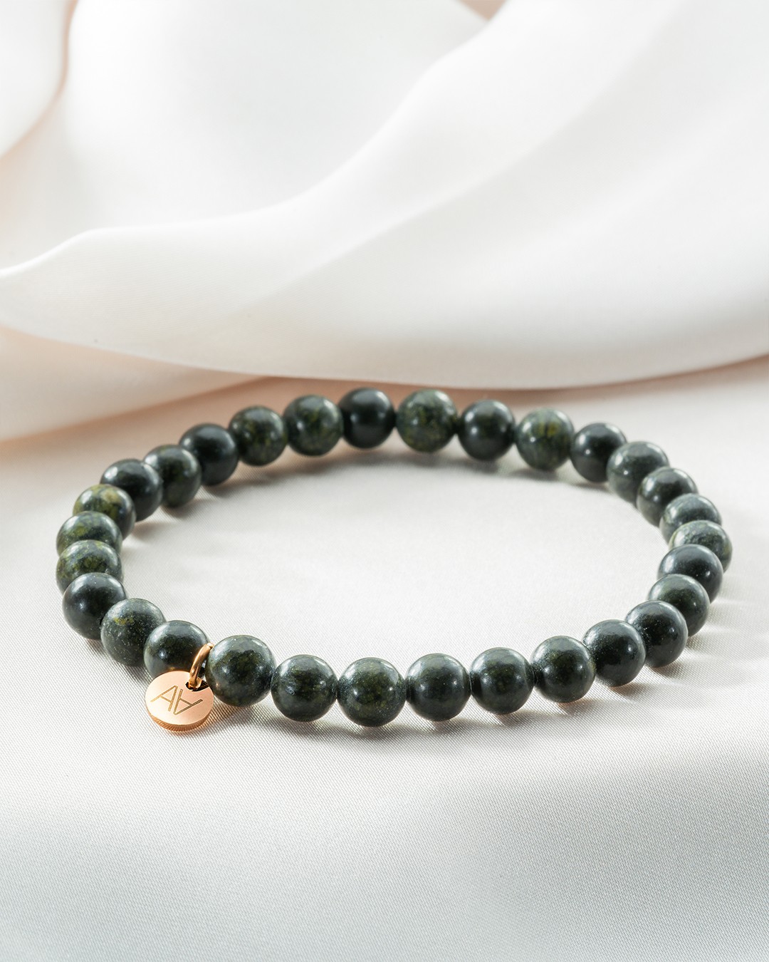 Bracelet Pierres naturelles Bracelet serpentine Russie 6mm