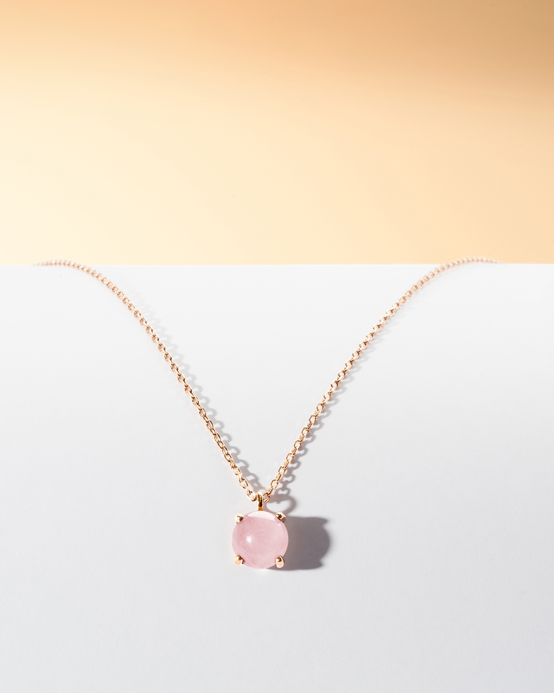 Packshot Pendentif Quartz rose Commissio