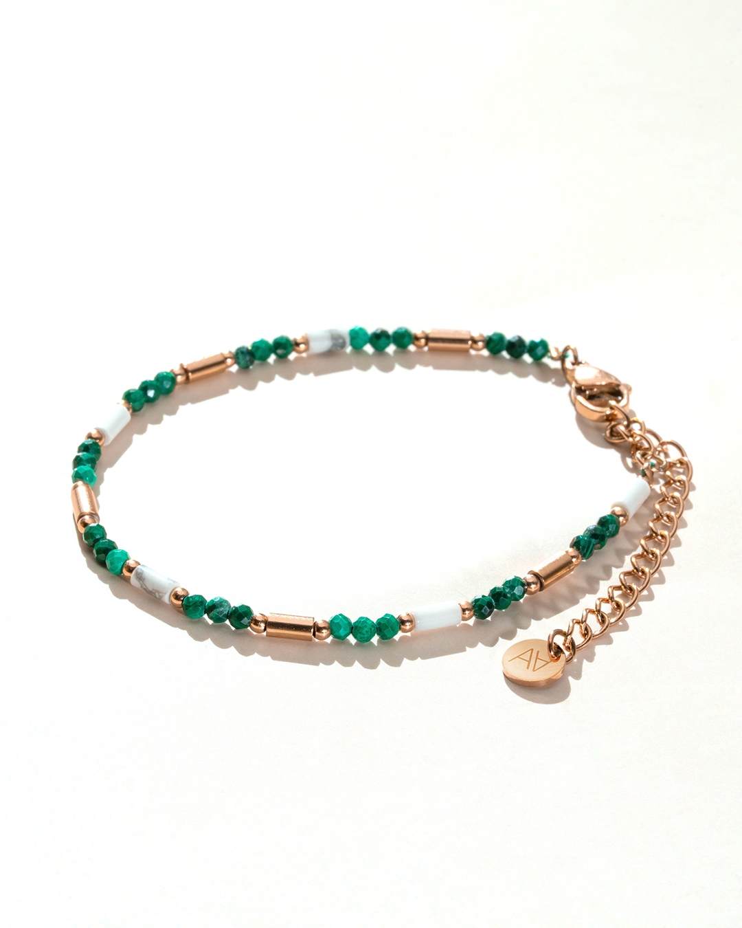 Packshot Bracelet Malachite et Howlite  Nolanina