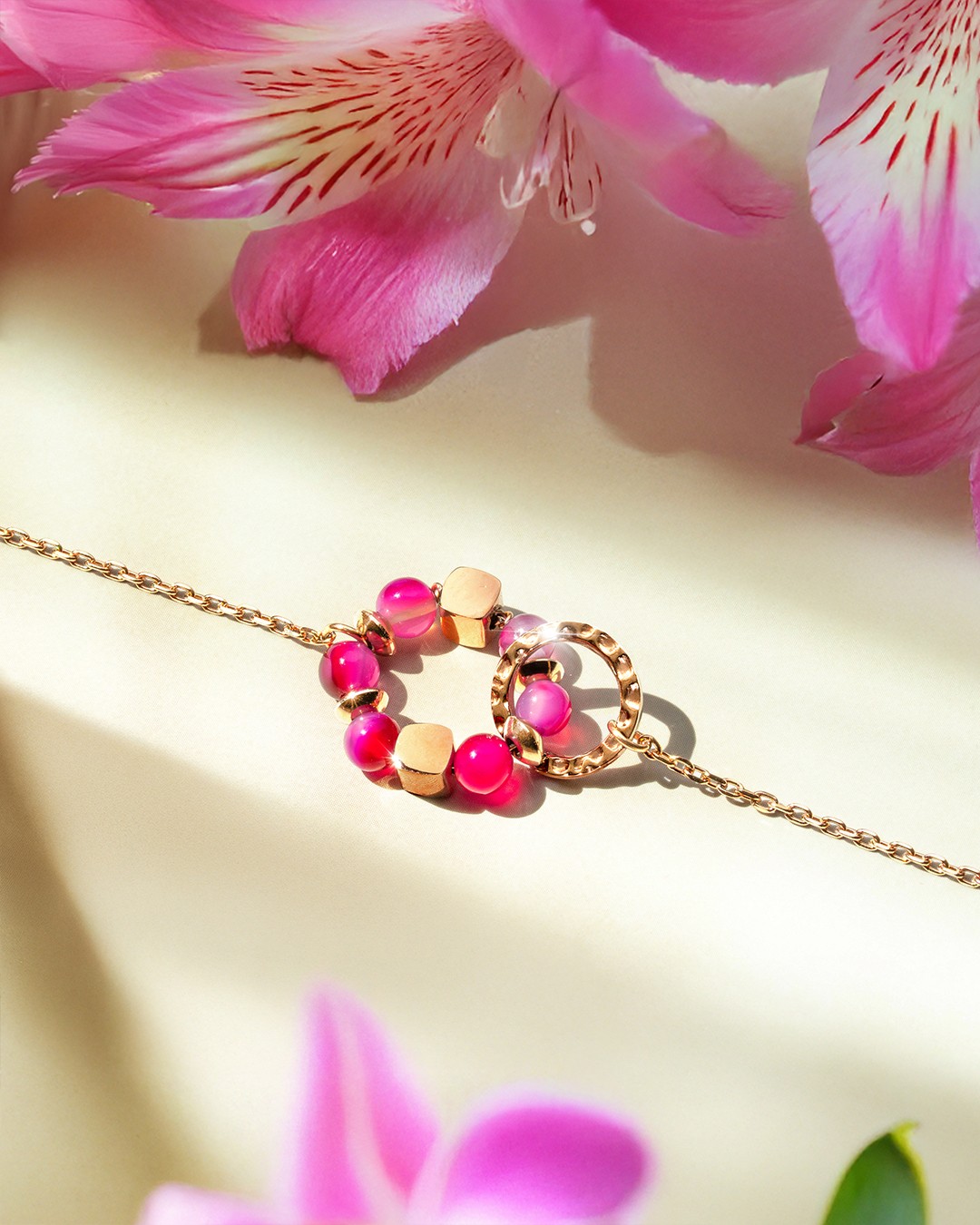 Packshot Bracelet Agate rose Rosela