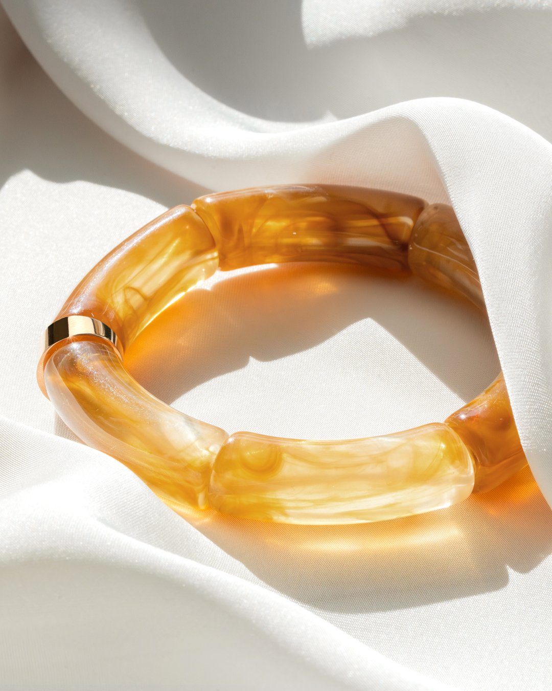 Packshot Bracelet Lueurs d'automne Ambre doré Tursi