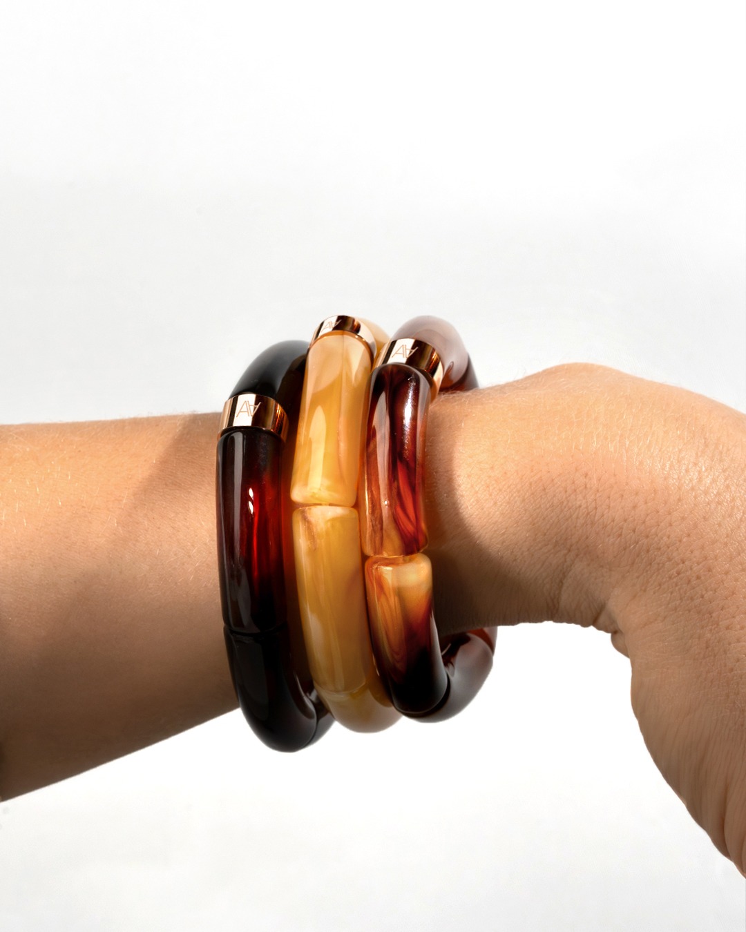 Bracelet Lueurs d'automne Ambre rouge Sepino