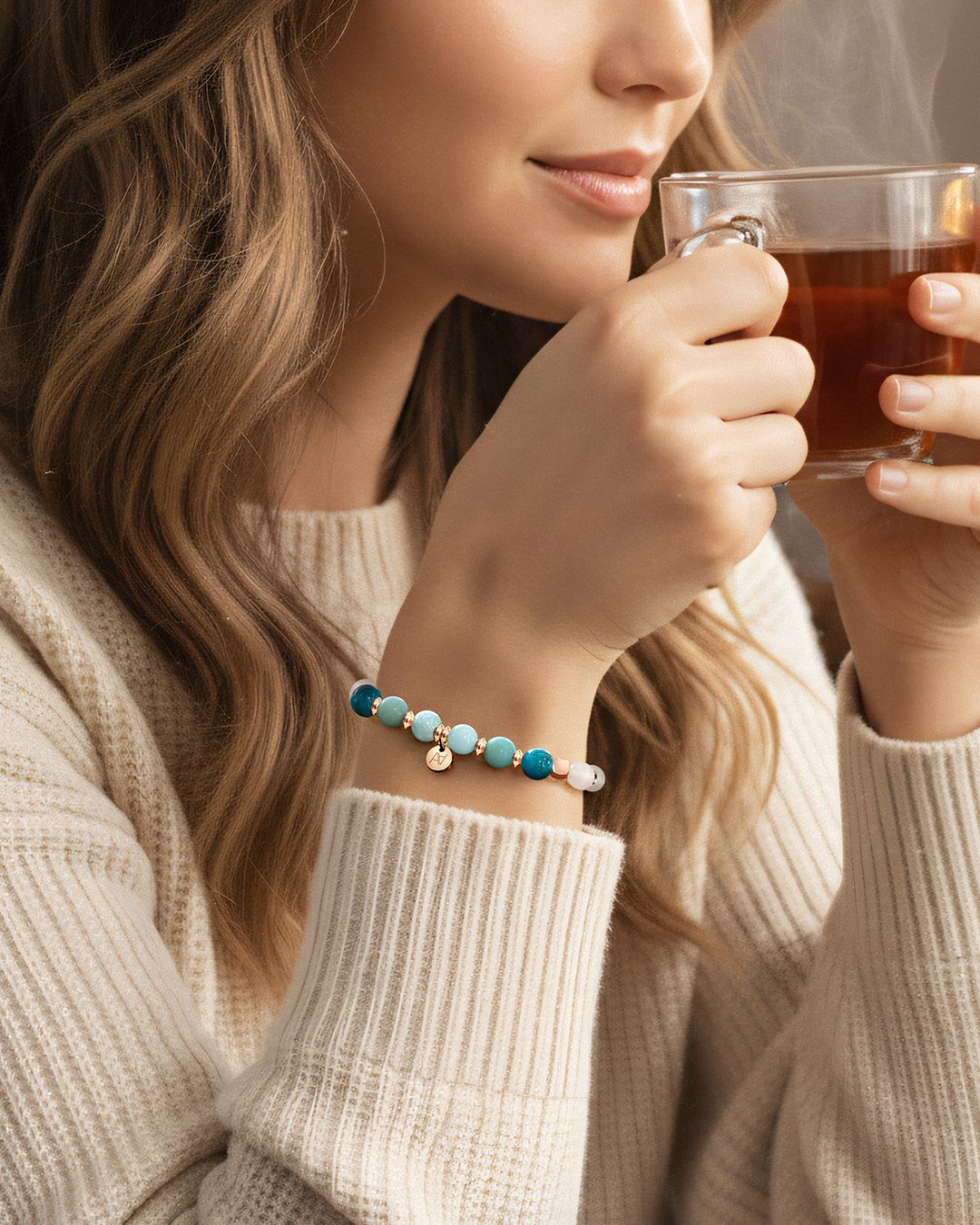 Bracelet Lithothérapie Chakra gorge