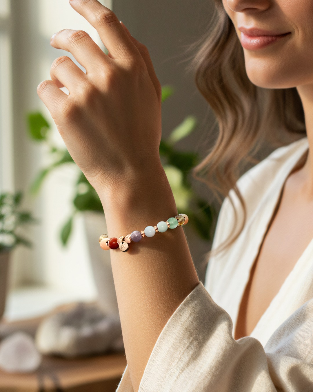 Bracelet Lithothérapie 7 Chakras Harmonie