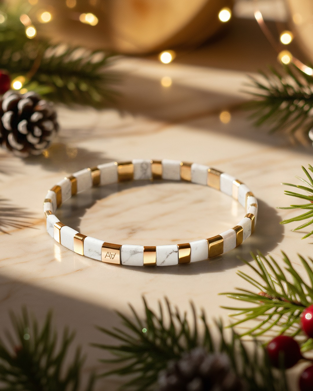 Packshot Bracelet Howlite Arco