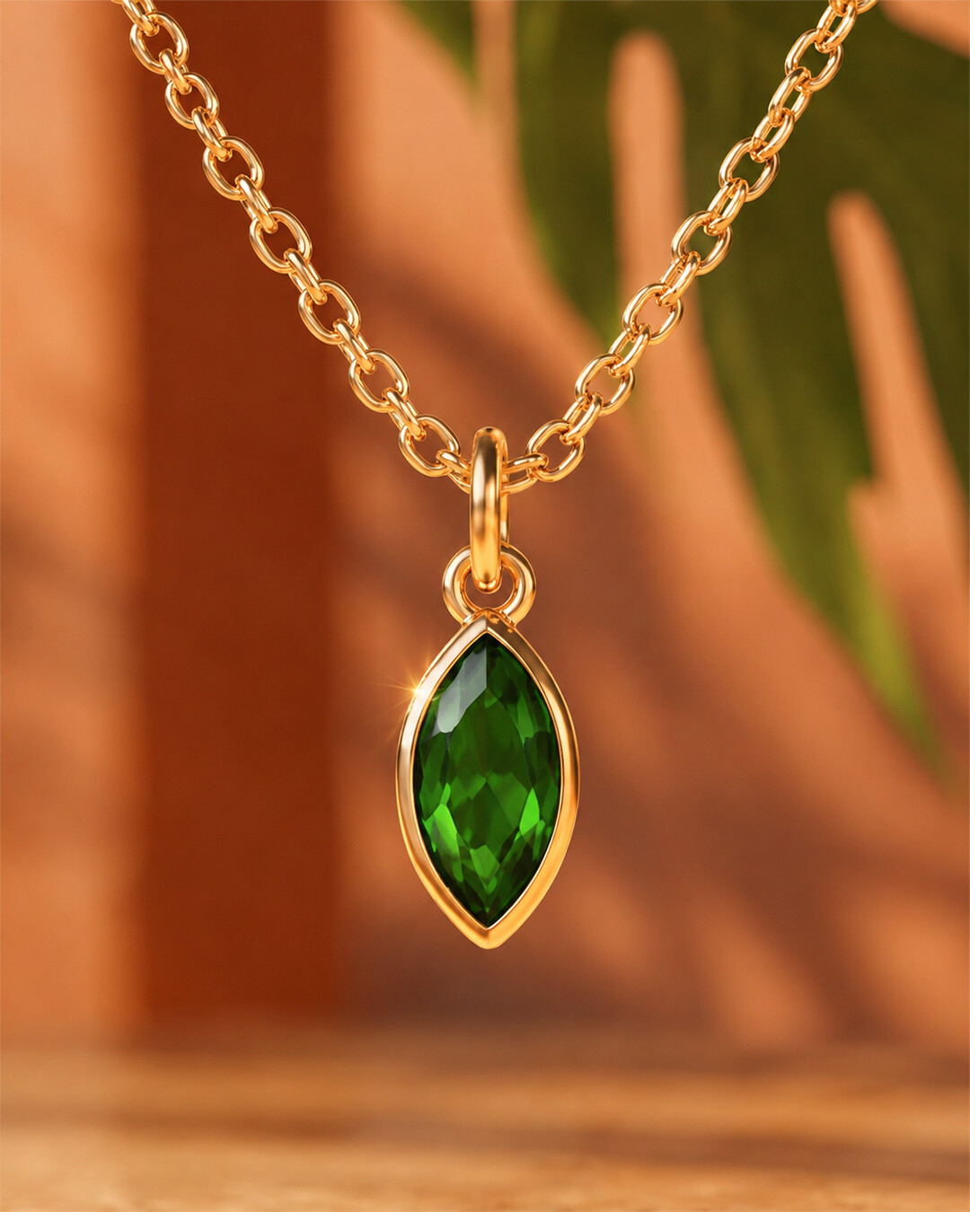 Pendentif Zircon vert Valverdina