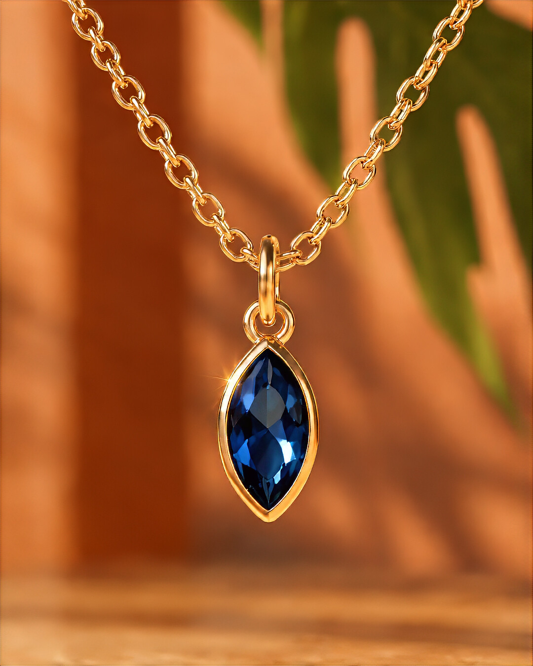Pendentif Zircon bleu Cefalina