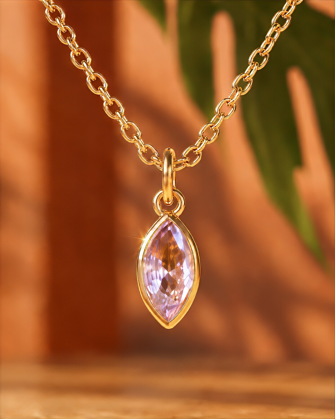 Pendentif Zircon rose Rosavitta