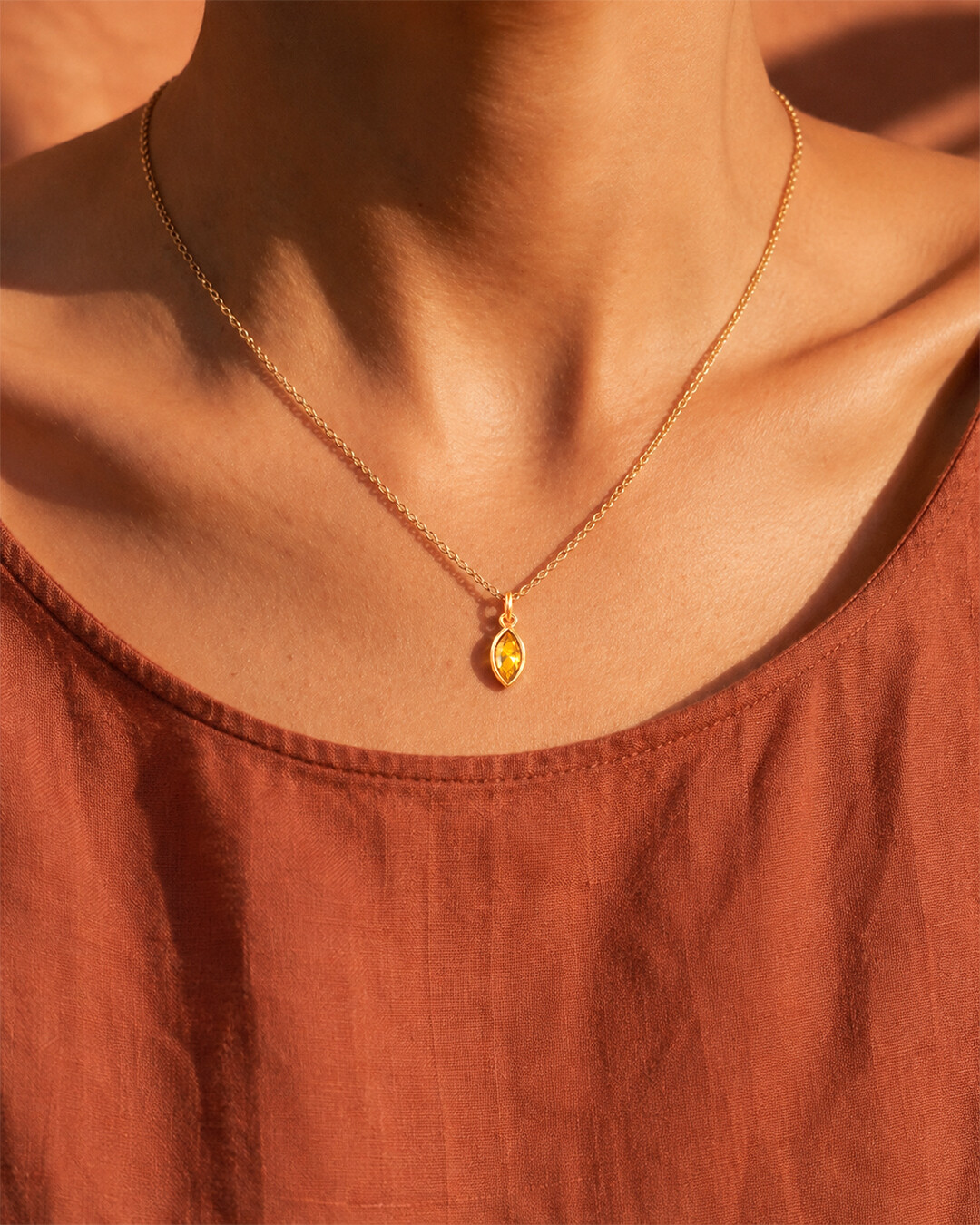 Pendentif Zircon jaune Doravitta