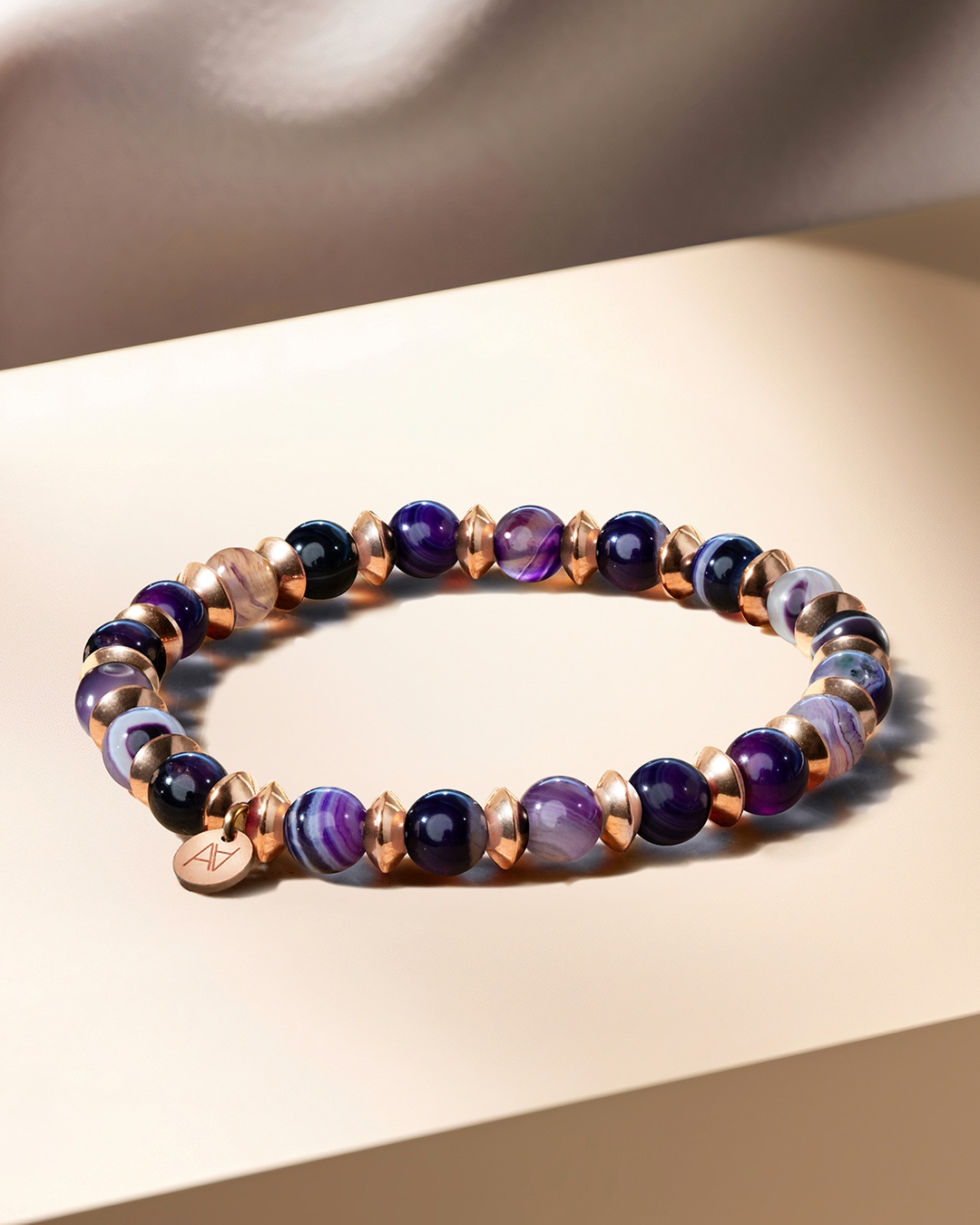 Packshot Bracelet Agate violette Calizzona