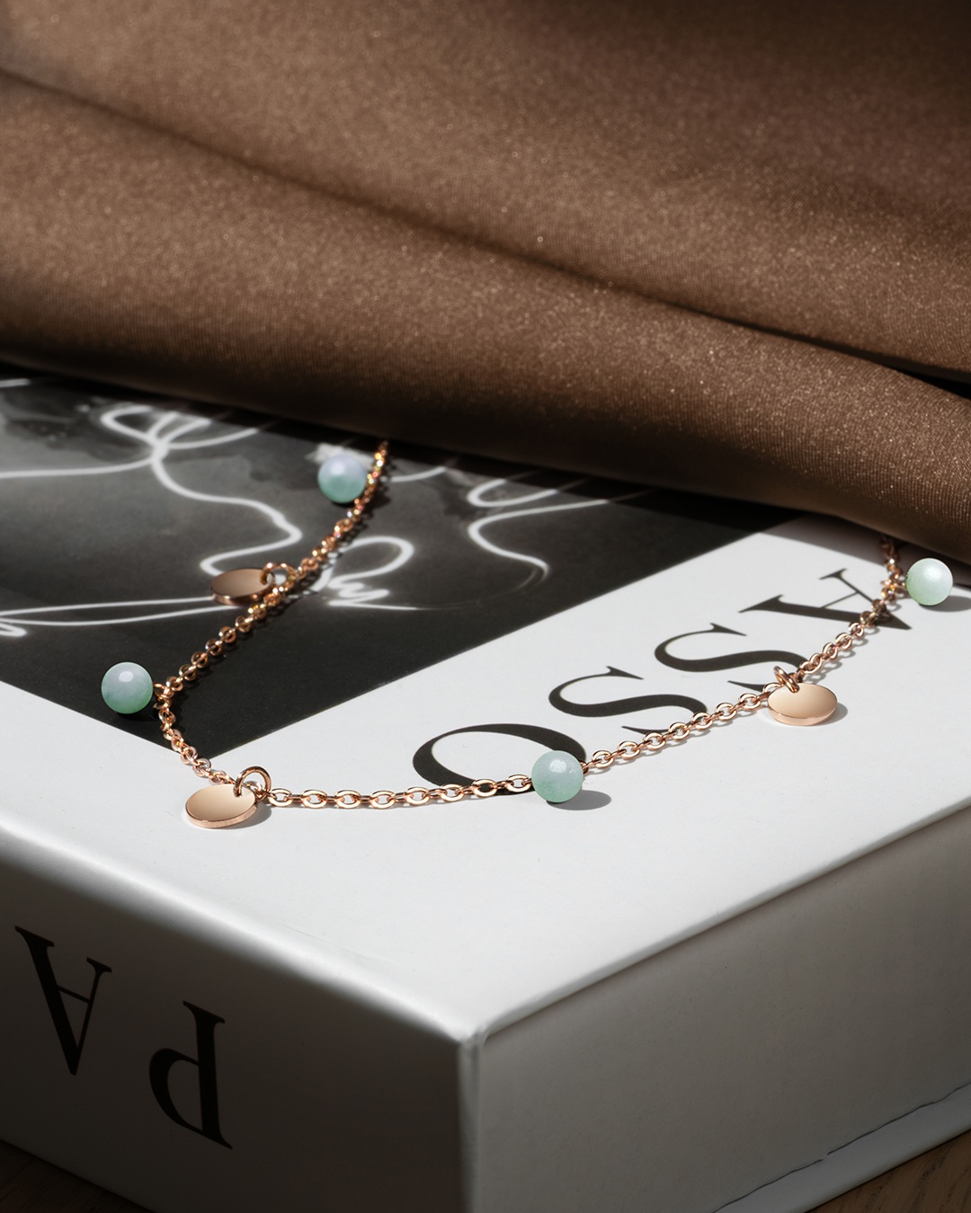 Packshot Pendentif Acier rosé inoxydable Buranotto